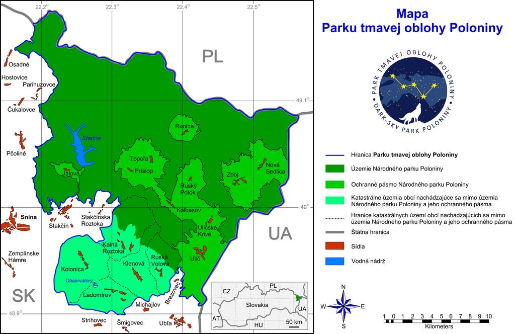 Park tmavej oblohy - Poloniny